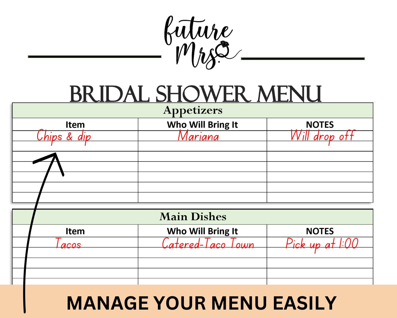 Bridal Shower Planner Printable, Bridal Shower Games Instant Download ...