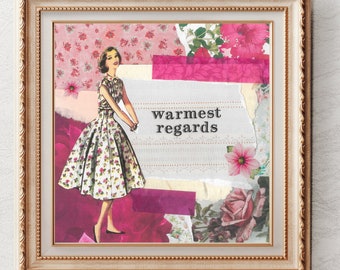 Warmest Regards | Snarky Vintage Art Print