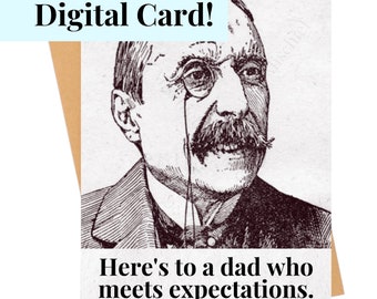 DIGITAL PRINTABLE FILE - Funny Father's Day Card