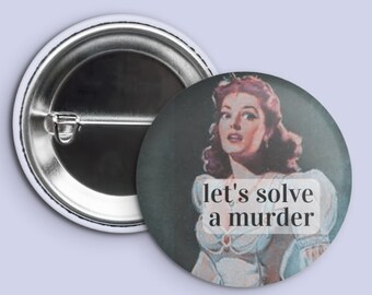 True Crime Lover Pinback Button - 1.45 in