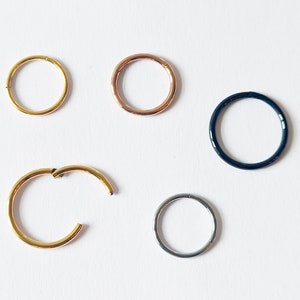 Titanium Nose Piercing Segment Ring Septum Nose Ring Breast Lip Ear Hinge Clicker