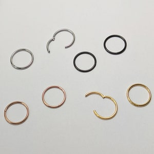 1 paar roestvrijstalen mini-piercing kleine oorringen in goud zilveren oorknopjes ringen clicker