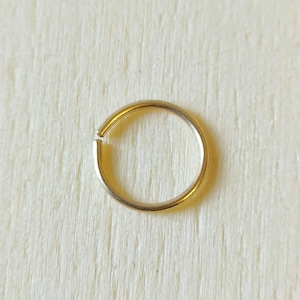 9K Gold 0,5-0,7 mm Nasenring 375 Gelbgold Nasenpiercing Knorpel Nasenstecker Ohrring Ohrpiercing solid