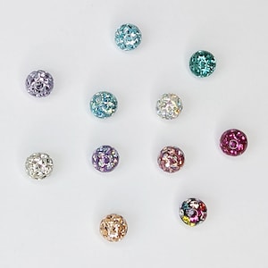 Piercing Closure Ball Replacement Ball Glitter Screw Thread Stones Ferido Coated