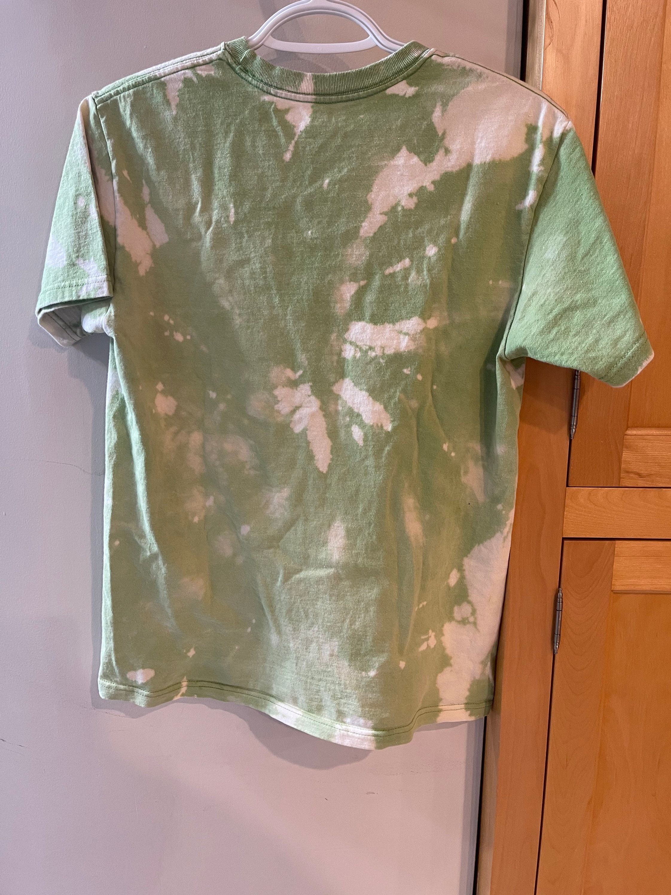 Green dyed shirt | Etsy