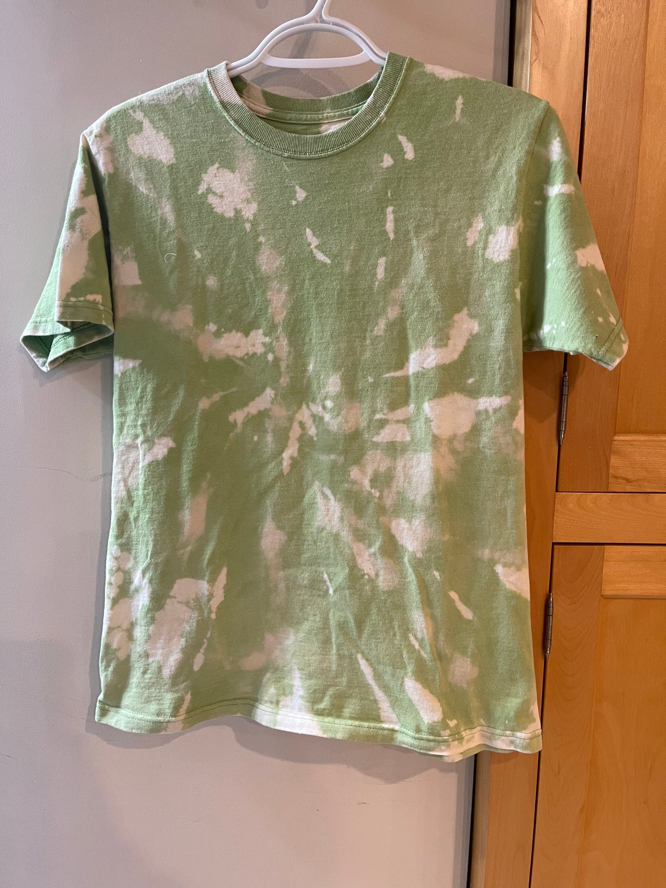 Green dyed shirt | Etsy