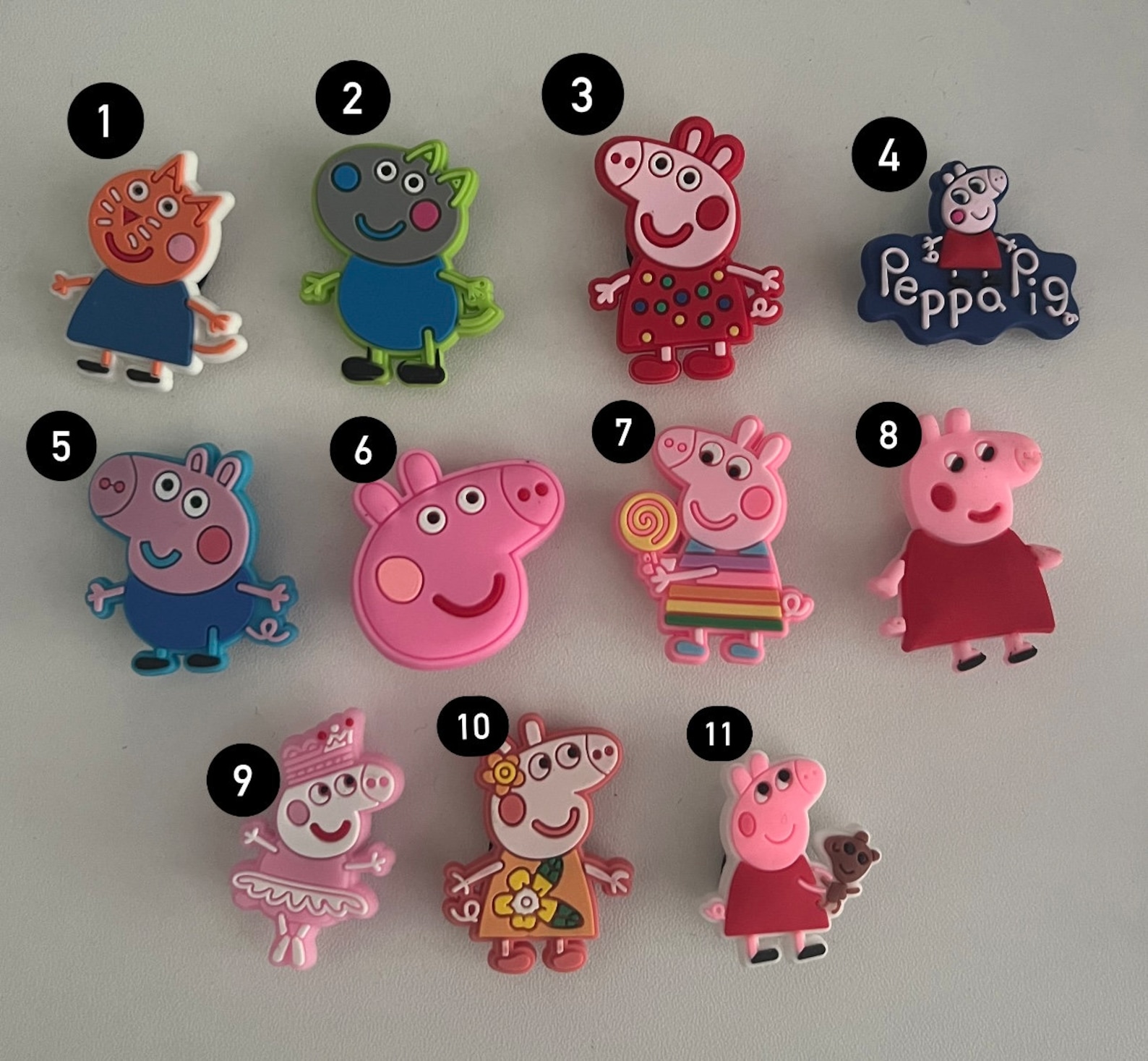 Peppa Pig Jibbitz Croc Jibbitz Cartoon Croc Jibbitz Croc Etsy