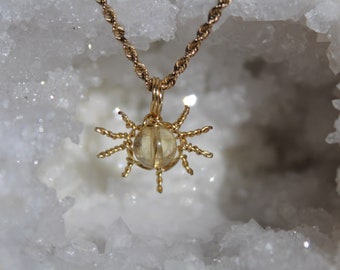 Citrine Sun Necklace