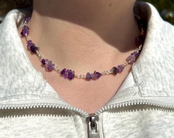Amethyst Choker Necklace