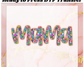 Mothers Day Mama DTF Transfer Ready to Press, Floral Mama DTF, Mama Ready to Press Print, Mama sublimation DTF