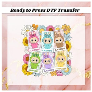 Monster Doll Dtf Ready to Transfer , Coquette Bow Cute Doll Transfer Dtf ,  Coquette Bow Png, Gift For Birthday  Day Iron On Transfer