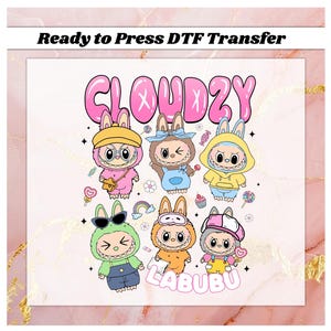 Monster Doll Dtf Ready to Transfer , Coquette Bow Cute Doll Transfer Dtf ,  Coquette Bow Png, Gift For Birthday  Day Iron On Transfer
