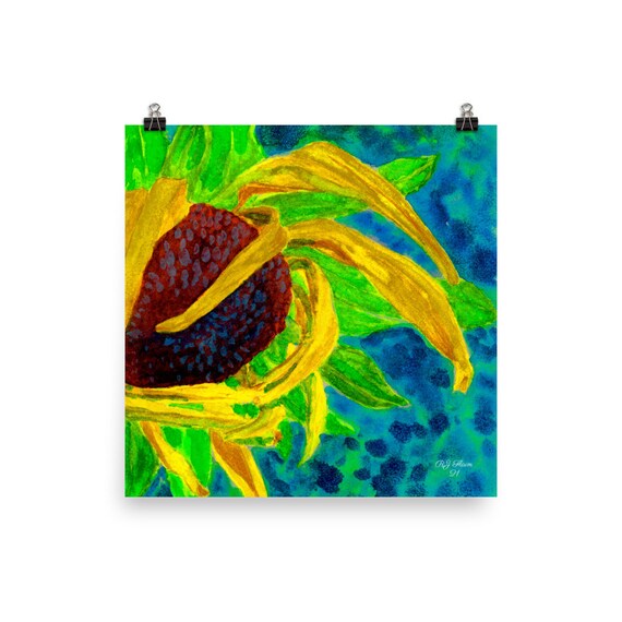 Matted and Framed Archival Print from an Original Painting Waking Black