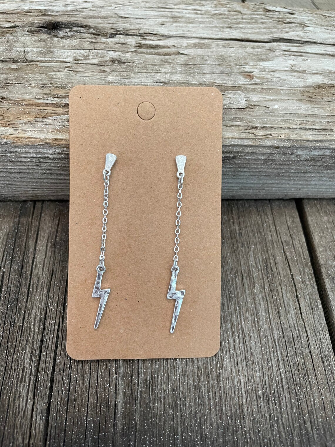 Lightning Bolt Chain Dangles Etsy