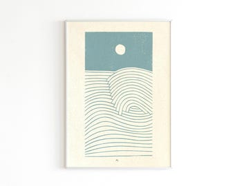 Azul / Papel de hierba Meldorfer / A3 / Pelf Metersen