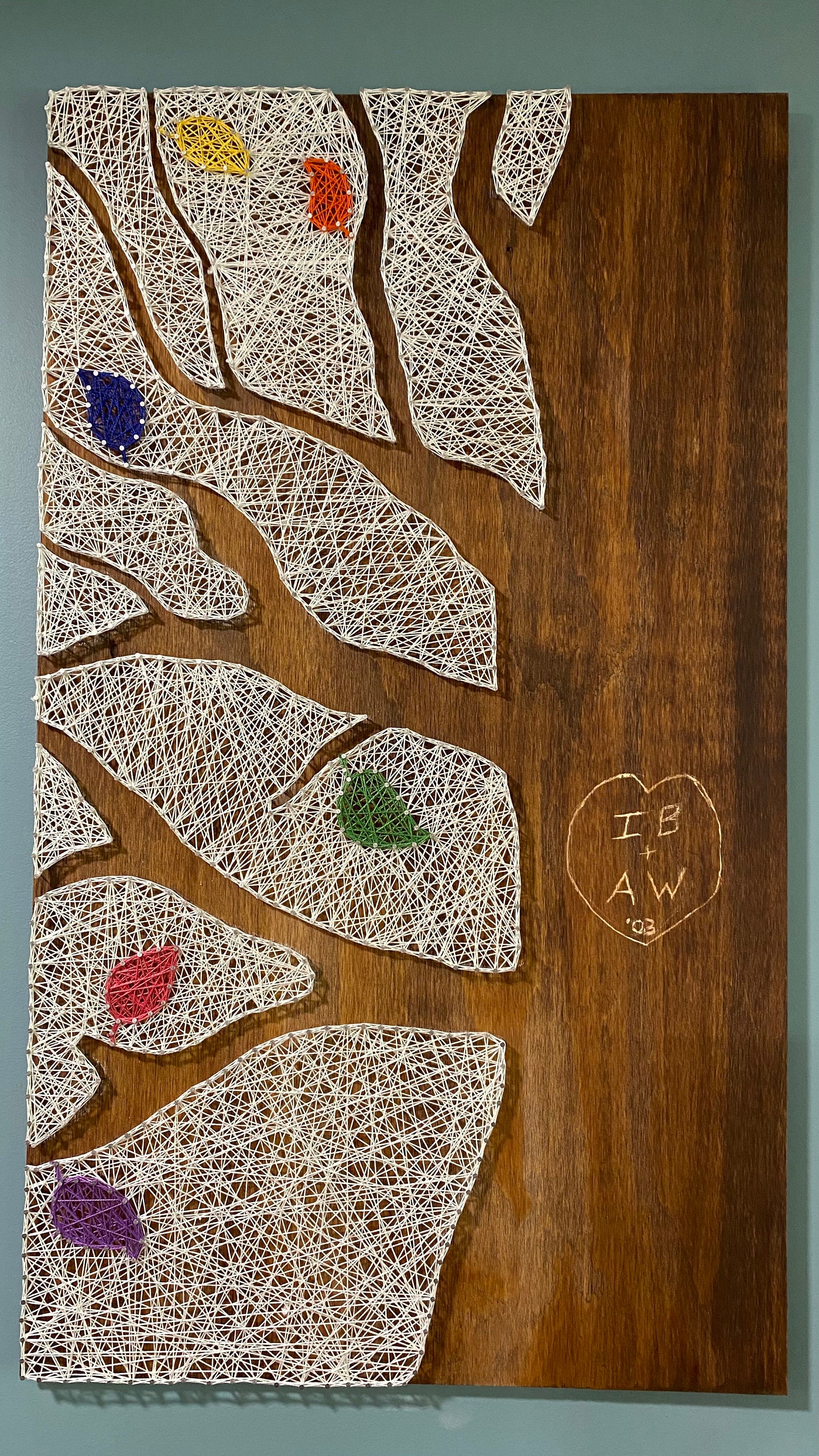 Custom Family Tree String Art Large Etsy.de