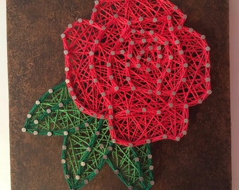 Rose String Art | Etsy