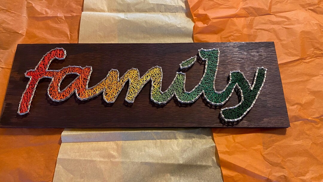 Custom Family String Art Etsy