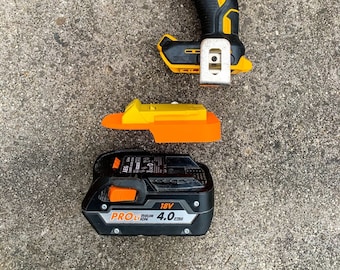 AEG / Rigid 18v Battery adaptor to Dewalt Tools
