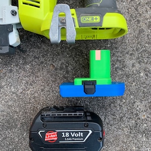 Bosch blue 18v Battery adaptor to Ryobi One+ tools