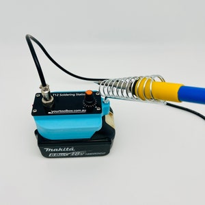 Custom made Makita 18v cordless soldering station, smart console with OLED display