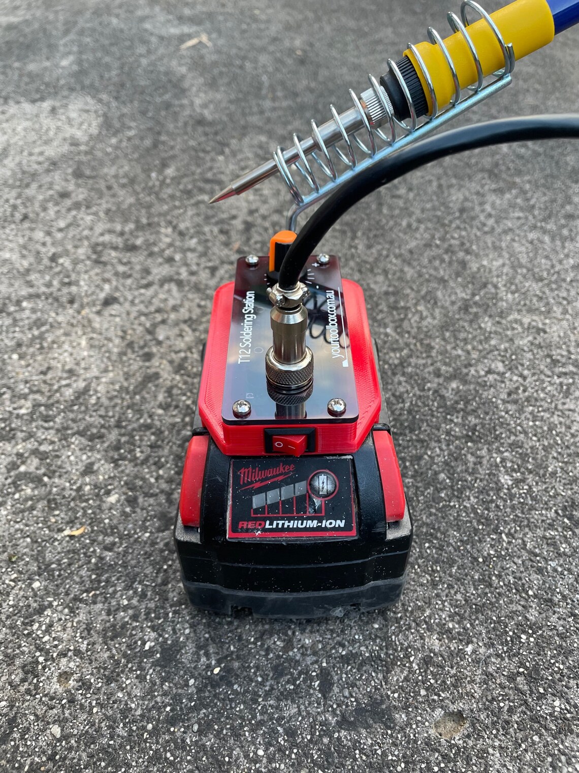 Custom Made Milwaukee 18v Cordless Soldering Station Smart Etsy