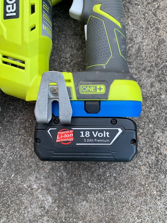 Så hurtigt som en flash Autonomi kobling Bosch Blue 18v Battery Adaptor to Ryobi One Tools - Etsy