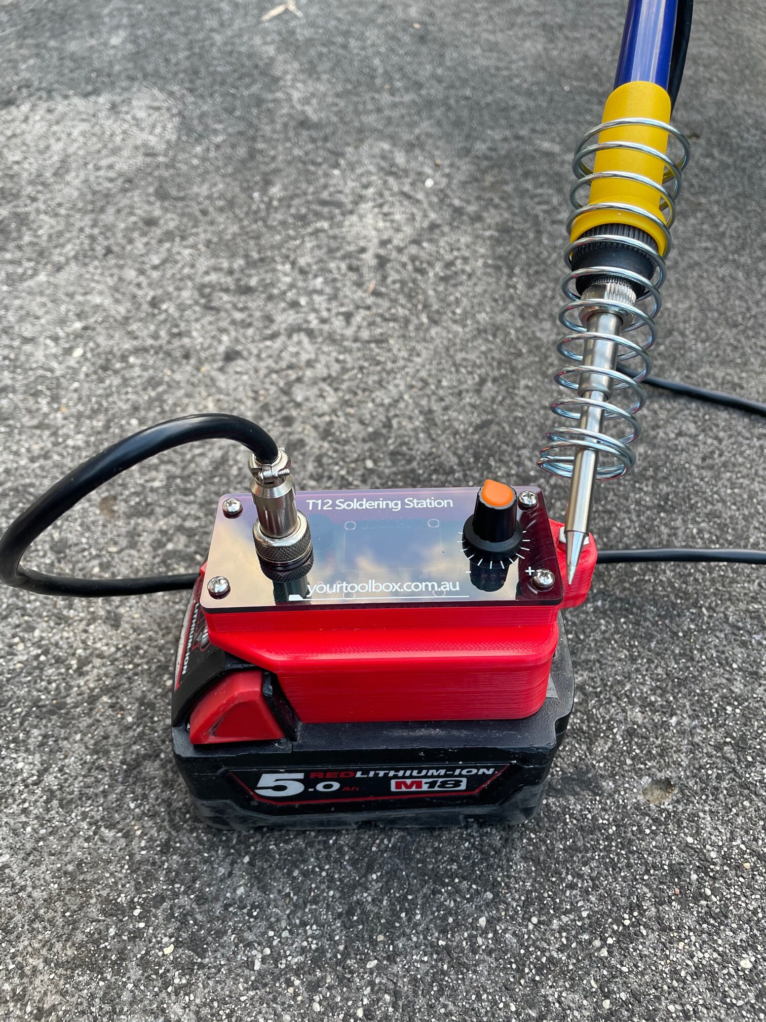 Cordless Soldering Iron Kit, Suitable For Milwaukee M18 18V Li-ion Battery, 30s