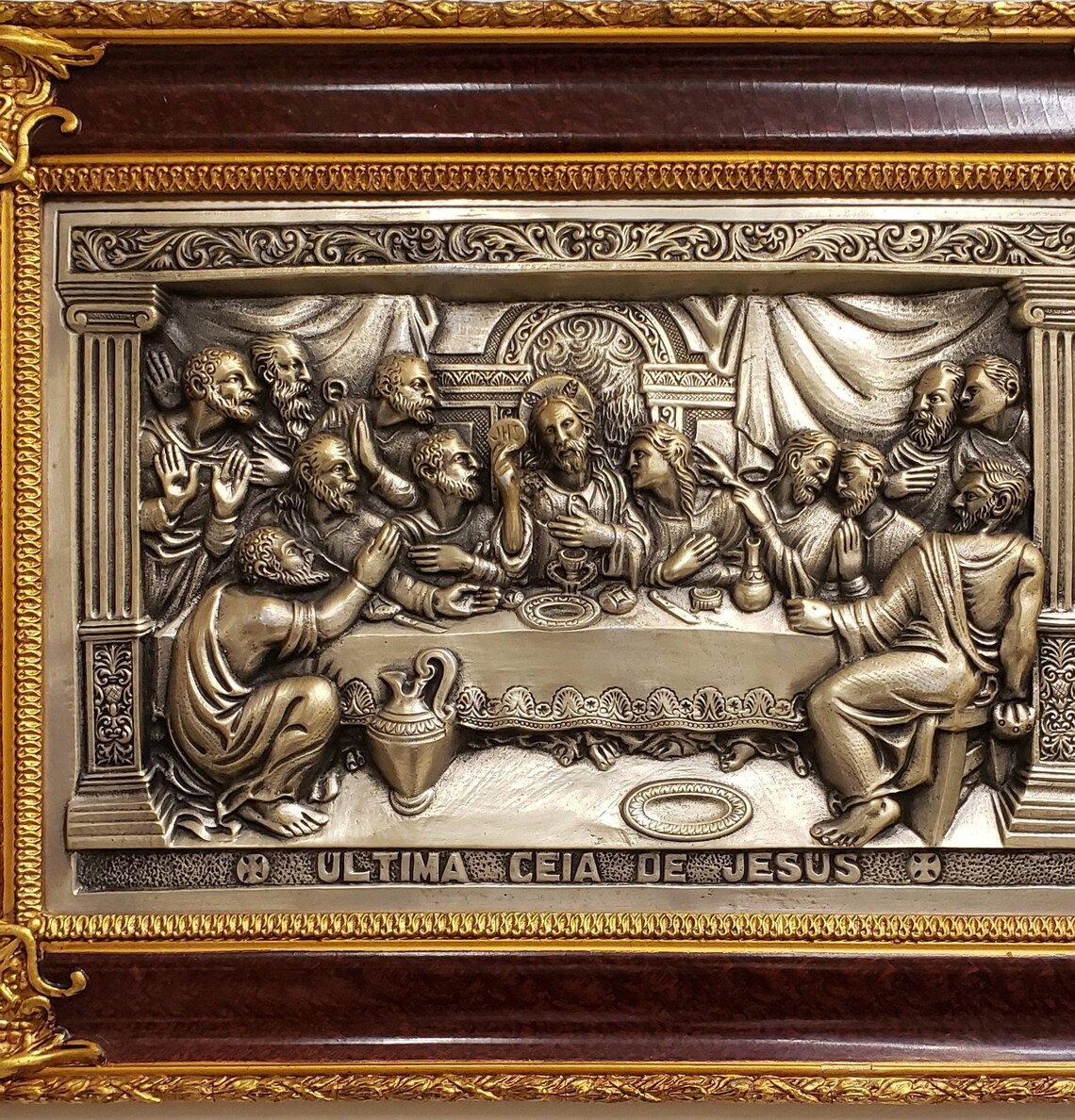 20th Century The Last Supper Large Metal Sculpture Etsy