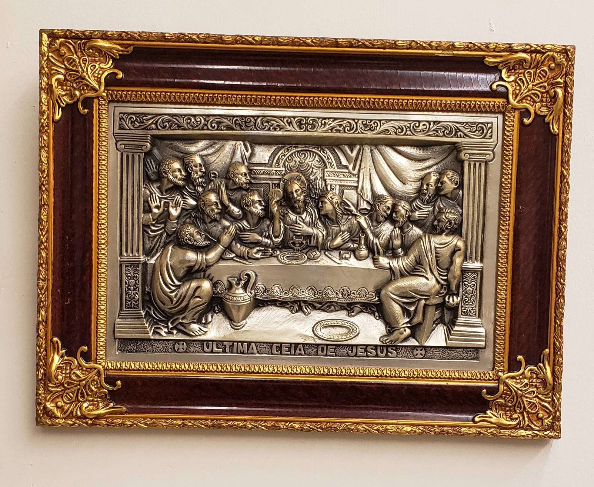 20th Century The Last Supper Large Metal Sculpture Etsy