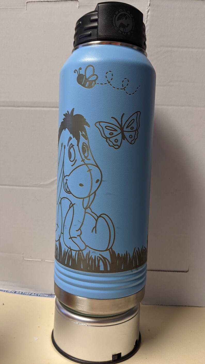 Winnie the Pooh Eeyore Water Bottle or Tumbler Personalized Etsy