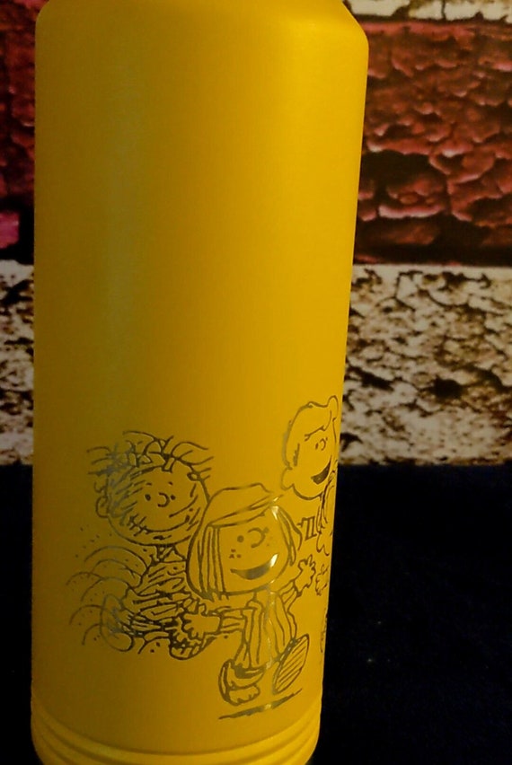 Peanuts Snoopy Water Bottle Personalized FREE SHIPPING Etsy