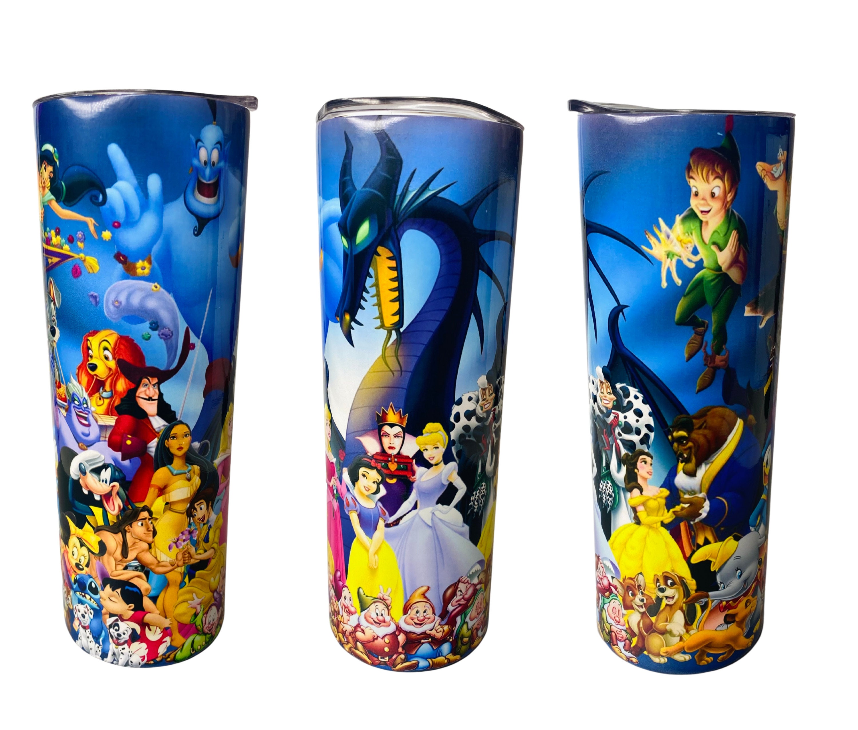 Disney Inspired Tumbler Disney Characters Gifts Disney Etsy
