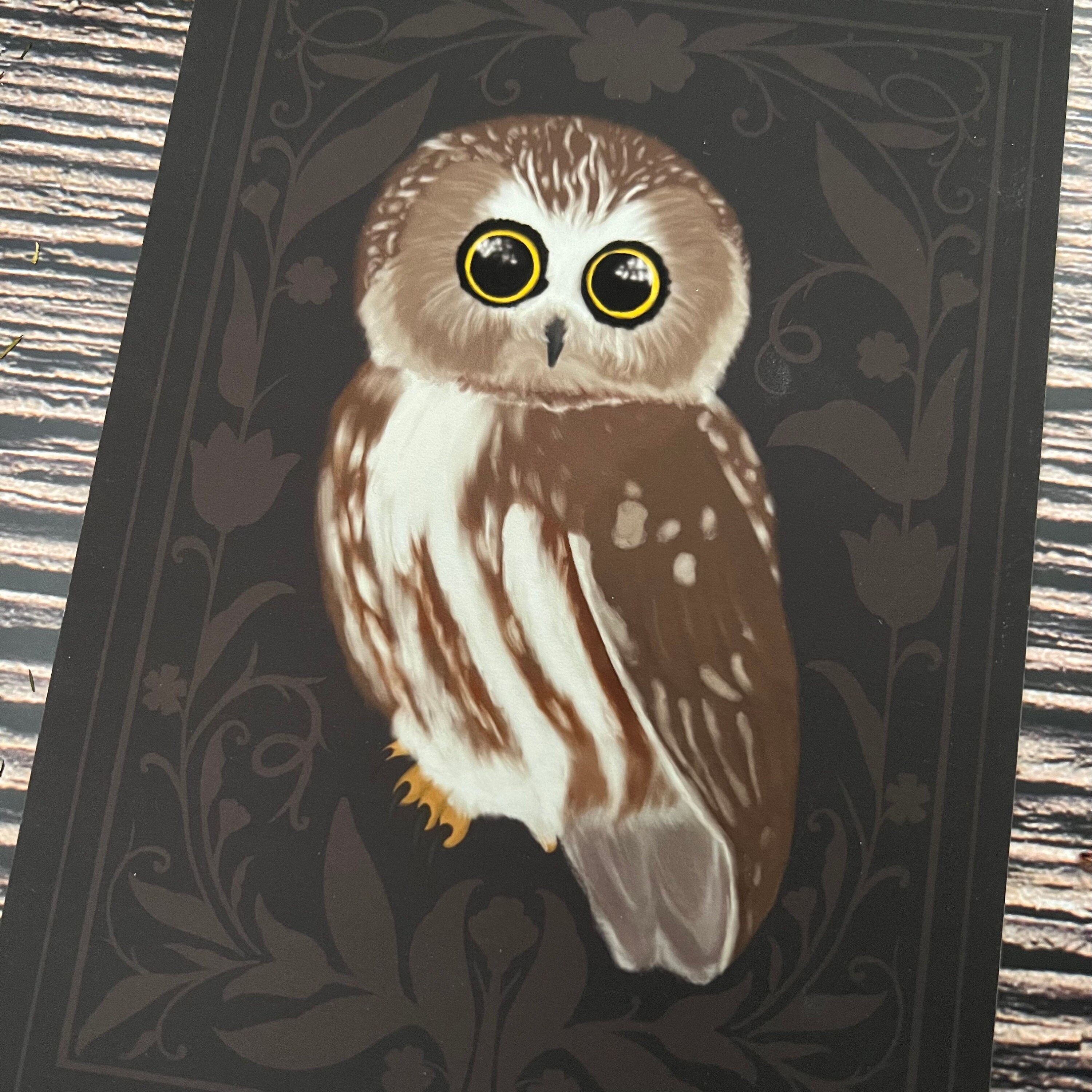 Dark Academia Owl Art Print- Digital Download