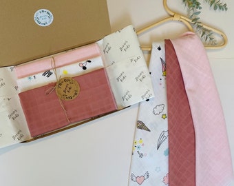 Muslin Baby Washcloths 3-Pack: Soft Cotton Face Towels (50x50cm)