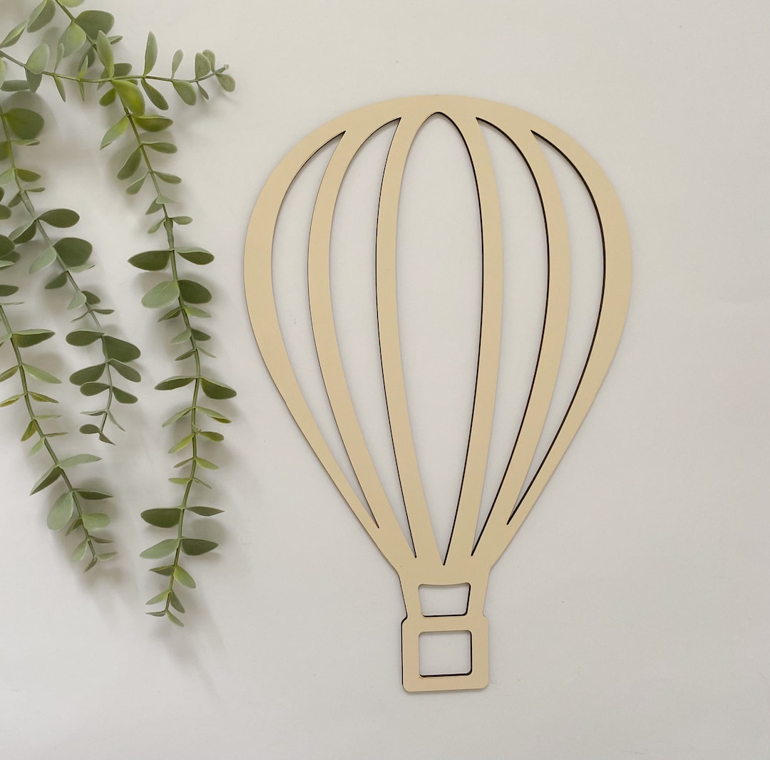 Hot Air Balloon Wall Decor, Wood Hot Air Balloon Wooden Air Balloon for