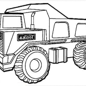 Tonka Toys - coloring pages - Kids educational - kids crafts