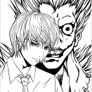 Anime Coloring PDF book 30 pages