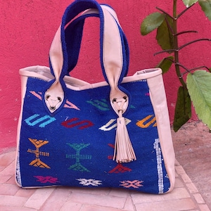 Kilim Bag /Handmade Kilim / Shoulder Bag / Kilim Leather HandBag