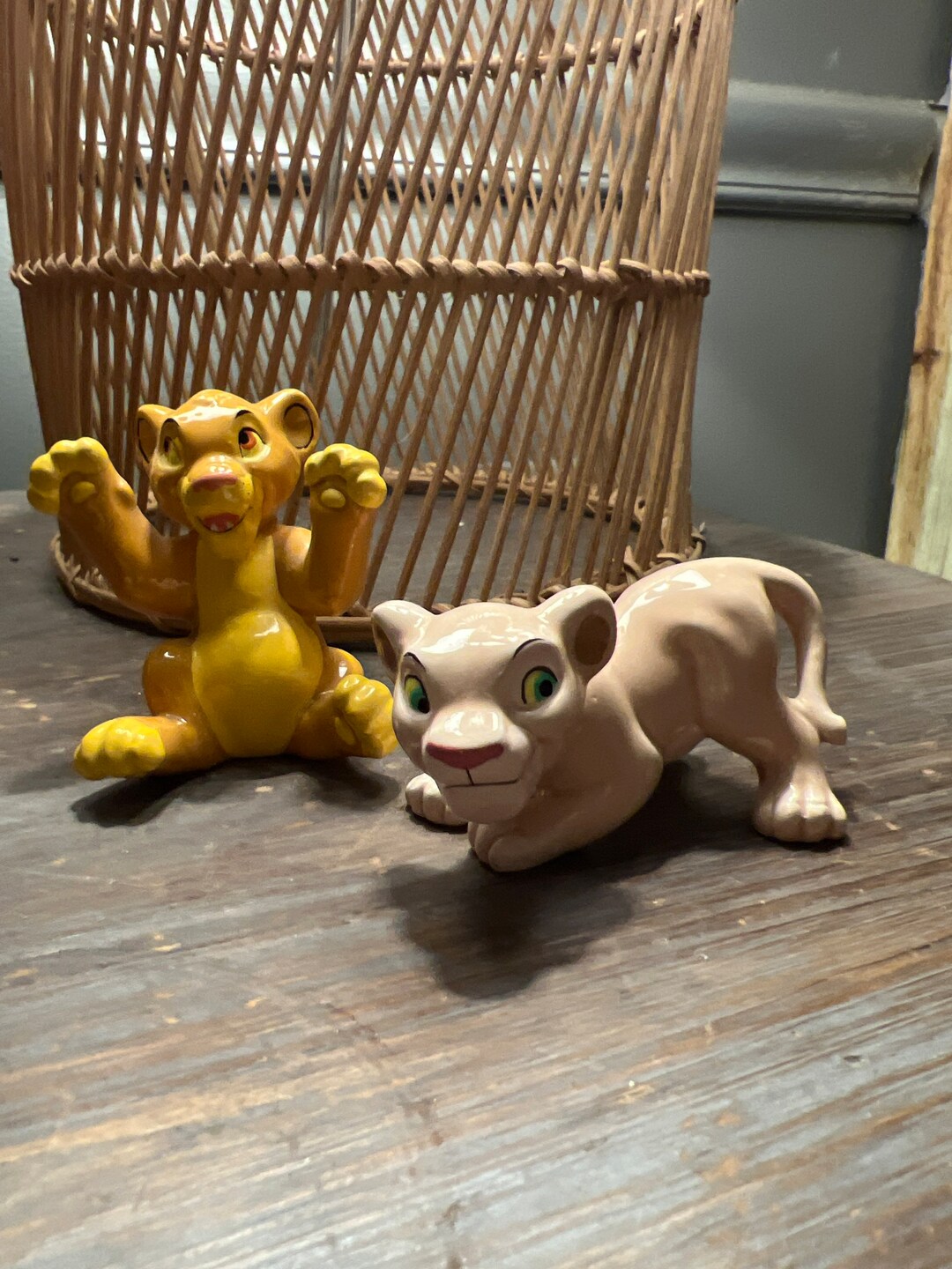 Simba and Nala Lion King Figurines Etsy