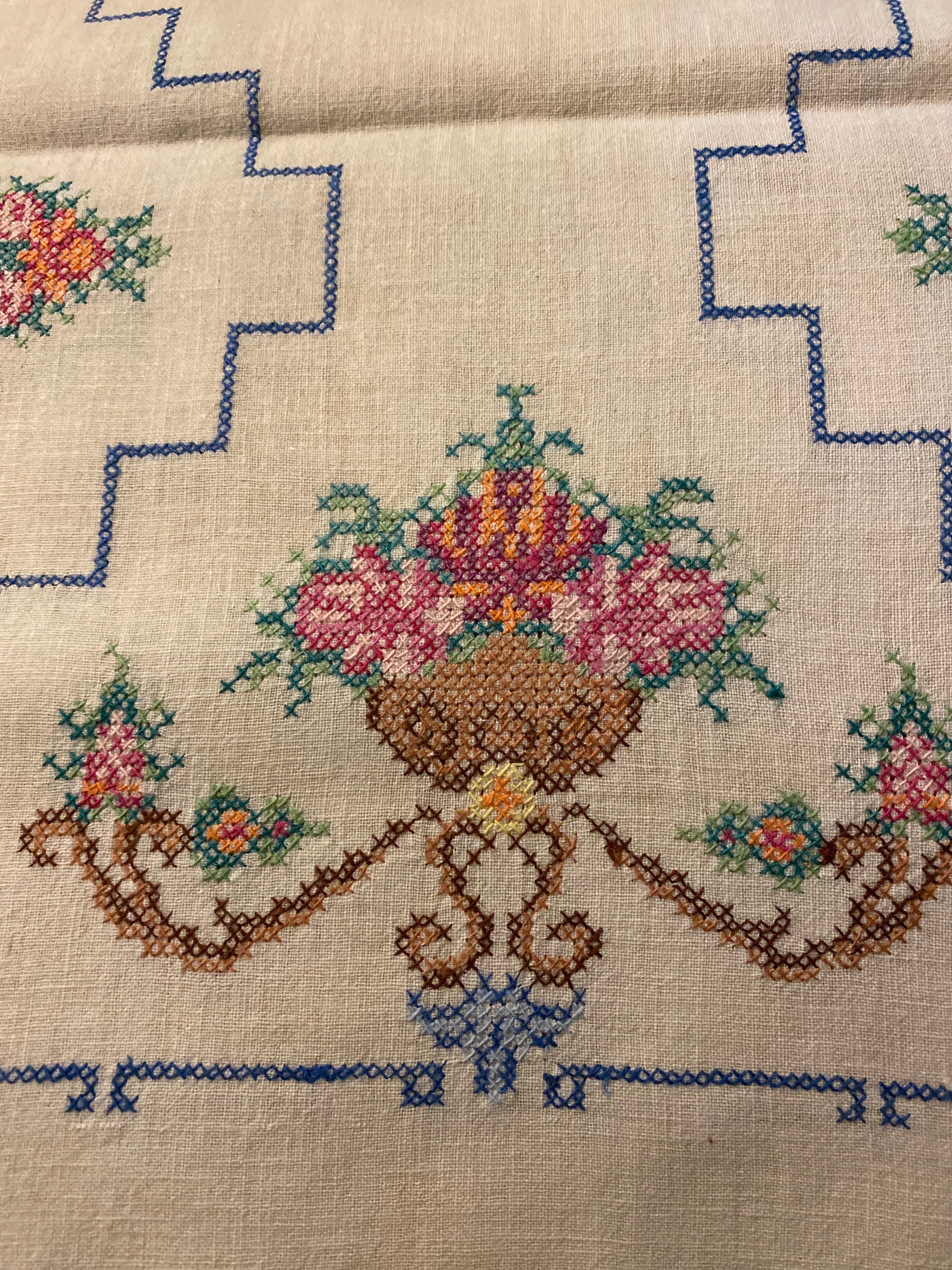 Cross Stitch Table Runner Etsy