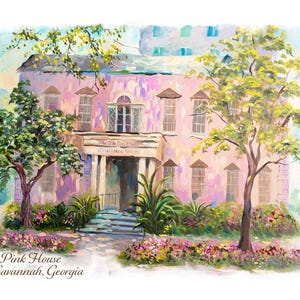 Savannah Forsyth Park Postcard Set: Vintage Georgia Art Prints