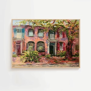 Savannah Architecture Print: Liberty Street, Historic Southern Home Decor