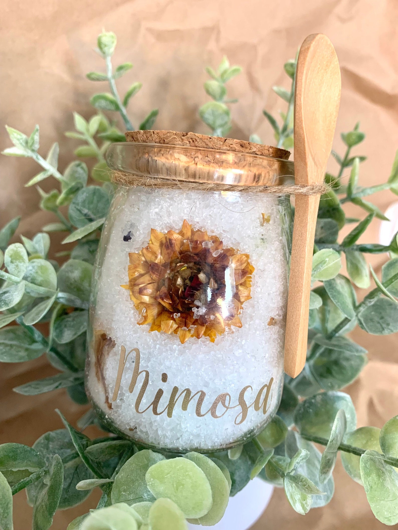 Sales de Baño Mimosa con Florales y Aceites Esenciales / | Etsy