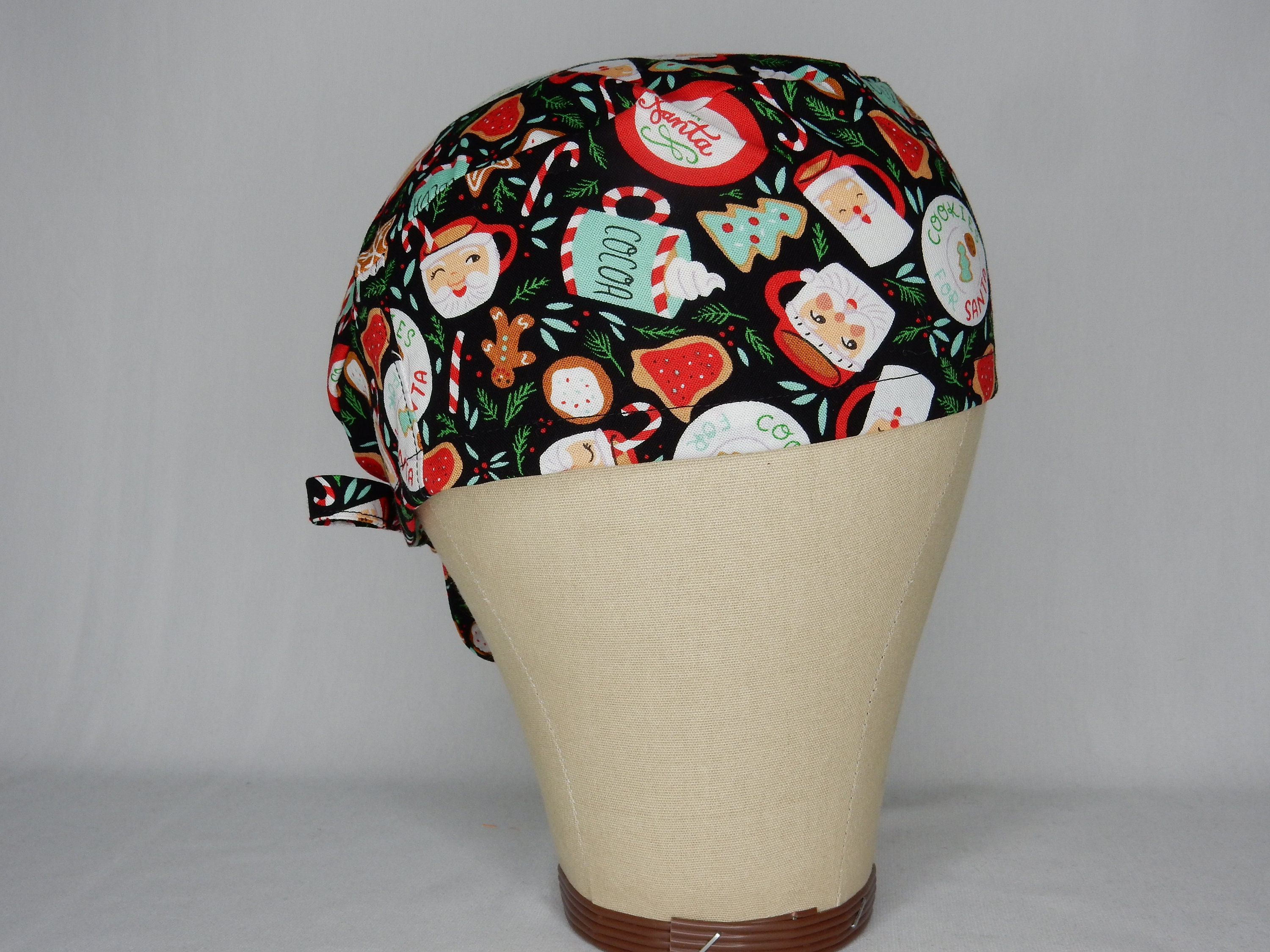 Cocoa Skull Cap Style Scrub Hat | Etsy
