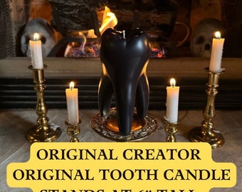 Unique big tooth candle, gift for dentists, gift for dental students, oddities, oddity gift