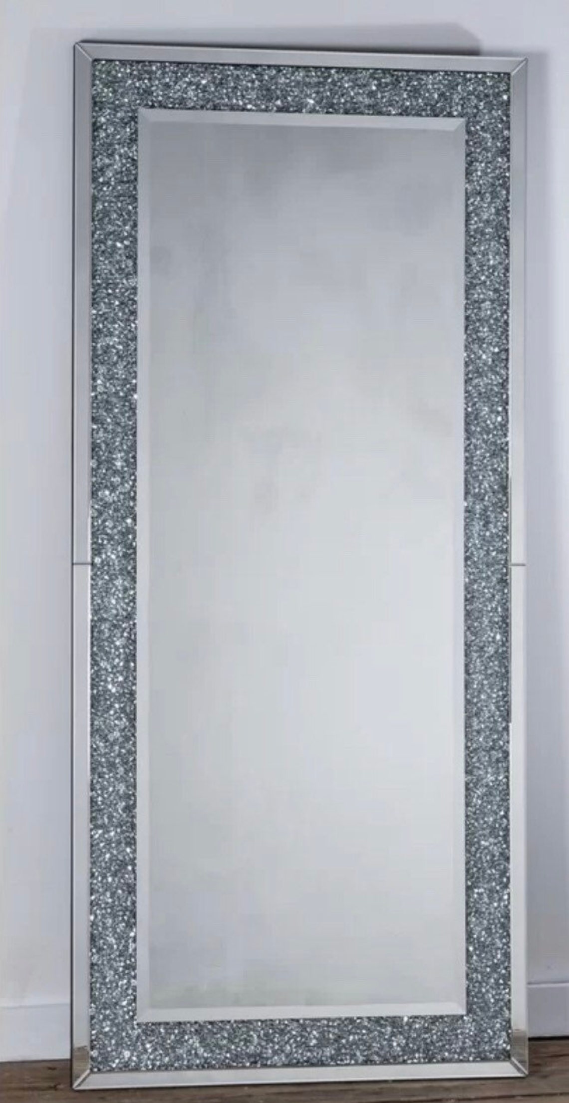 Extra large long crush diamond mirror crushed gems mirror Etsy
