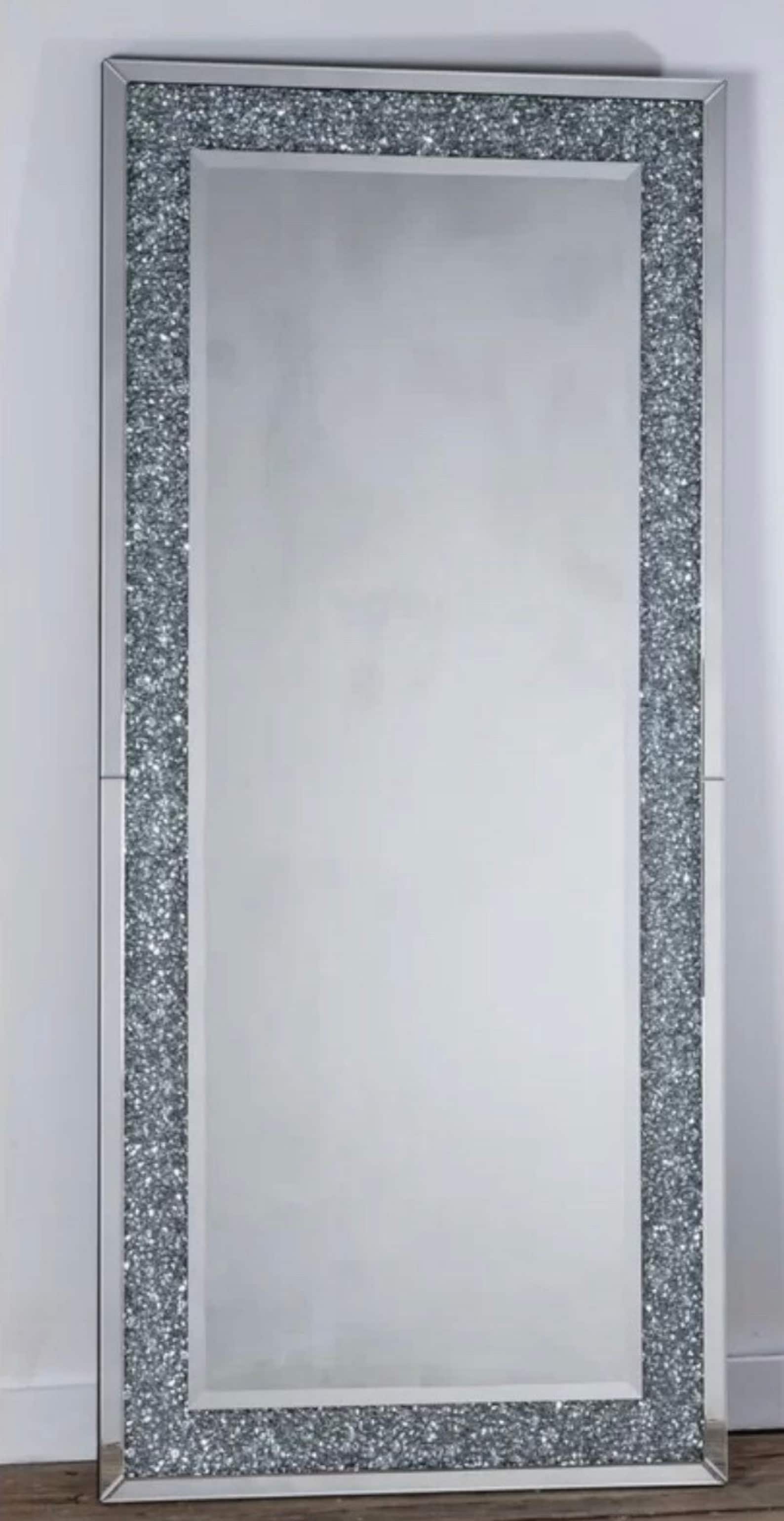 Extra large long crush diamond mirror crushed gems mirror Etsy
