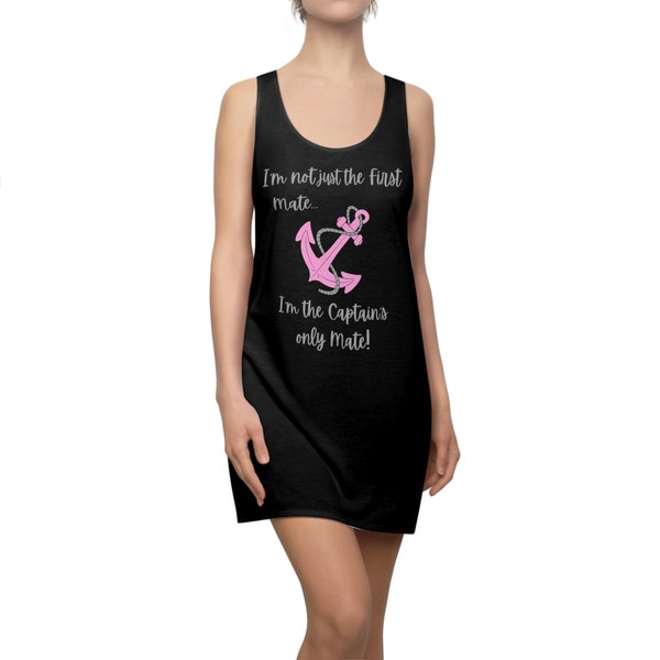 Ich bin der Kapitän nur Mate Frauen Tank Cut & Sew Racerback Kleid