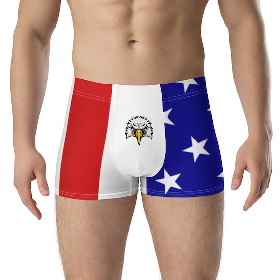 Designer American Flag Underwear Patriot Underwear American Eagle Underwear  American Flag Boxer Briefs American Eagle Boxer Briefs 